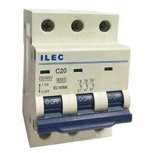 MCB ILEC loại D 3P 6KA 3A IB-D303