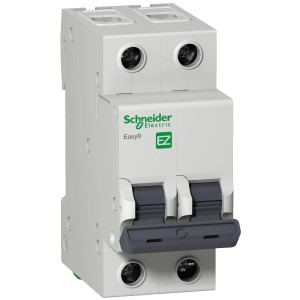 Schneider EZ9F34206: MCB 2P 6A 4.5kA dòng Easy9