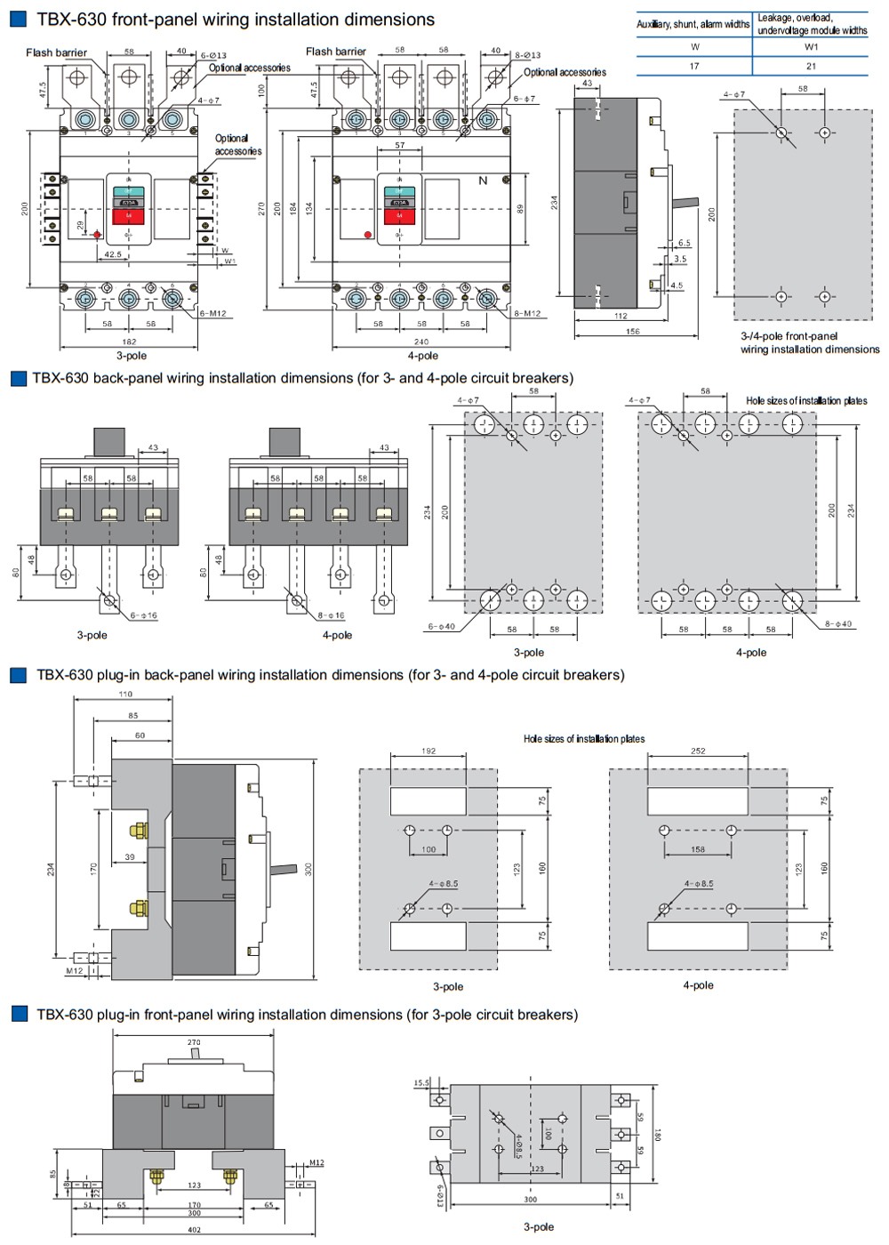 teco-mccb-tbx630-dims